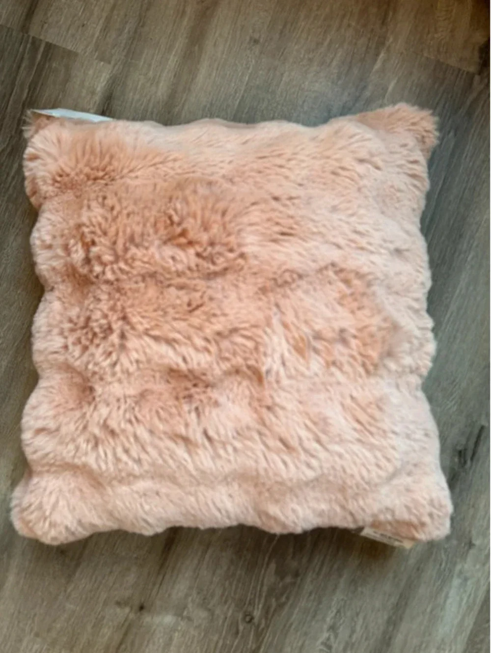 Crafted by Catherine Blush Faux Fur Throw Blanket and Pillow Set